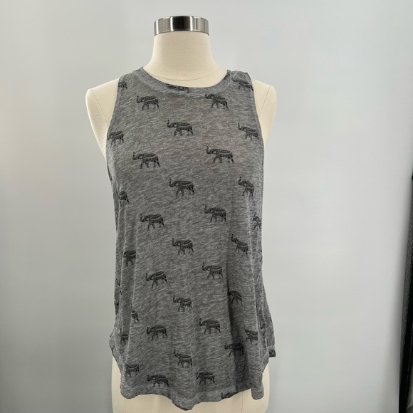 Fifth Sun Elephant Print Tank Top Ladies Small - Picture 2 of 5